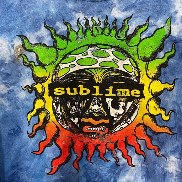 Sublime Sun Logo tiedye Crewneck size Large - Picture 2 of 4